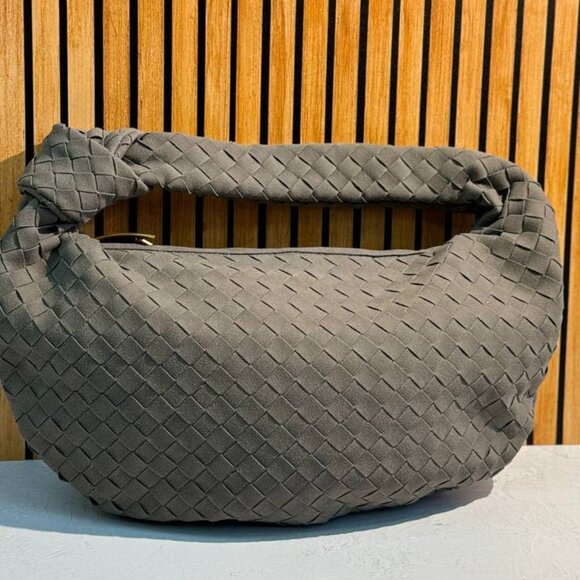 Suede Luxe Top Handle Bag – Stylish PU Suede Handbag - Picture 2 of 12